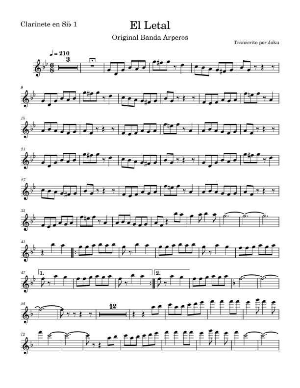 La imagen puede contener una previsualizacion de una partitura